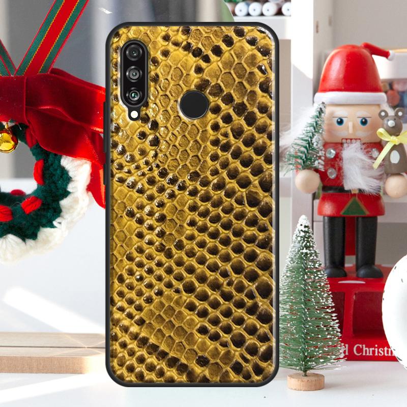 Чехол со змеиной кожей для Huawei Nova 9 10 SE 11 Pro Y60 Y70 Y90 Y61 Y91 Y72 Y73 12i 11i 8i P20 P30 P40 Lite