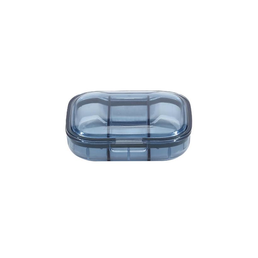 3-Compartment Small Transparent Plastic Pill Box Container Portable Travel Pill Organizer for Pocket Purse Medicine Vitamin Holder Dispenser