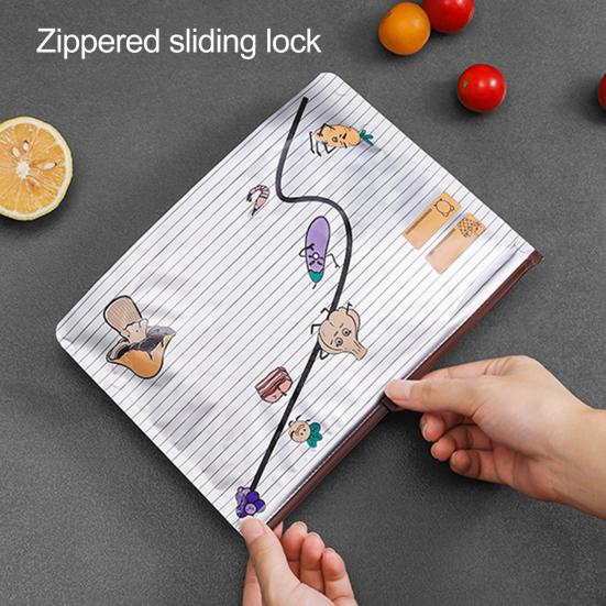 Yousheng 10Pcs Aluminum Foil Sealable Bags Resealable Stand Up Freezer Bags Reusable Vacuum Zipper Pouches with Label for Vegetable Fruit Meat