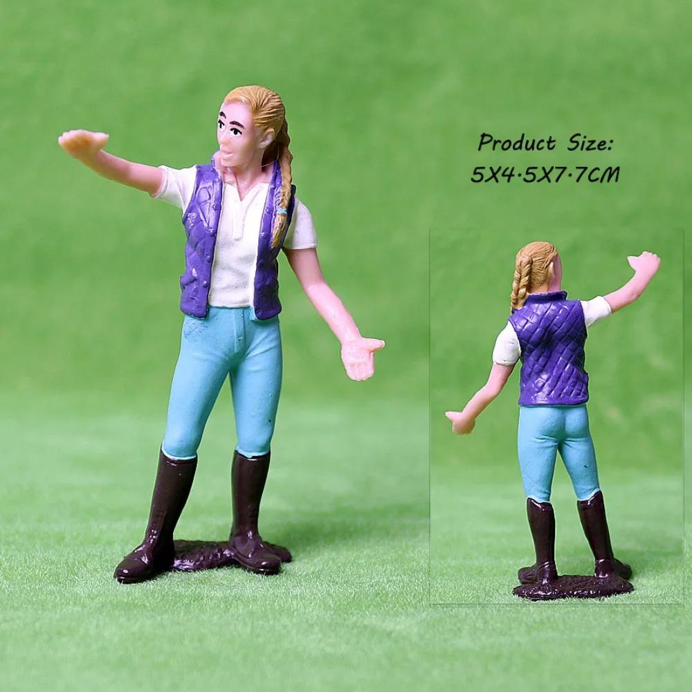 17 шт. Ассортимент Симуляция Фермерские люди Модель Фигурки Действия ПВХ Кукла Фигурки Фермерского Персонала Игровые Наборы Обучающие Игрушки для детей