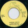 7inch Record GENERATION GAP - Freedom Justice NONE Gen Gap Music Jamaica Reggae, Ska & Dub Used