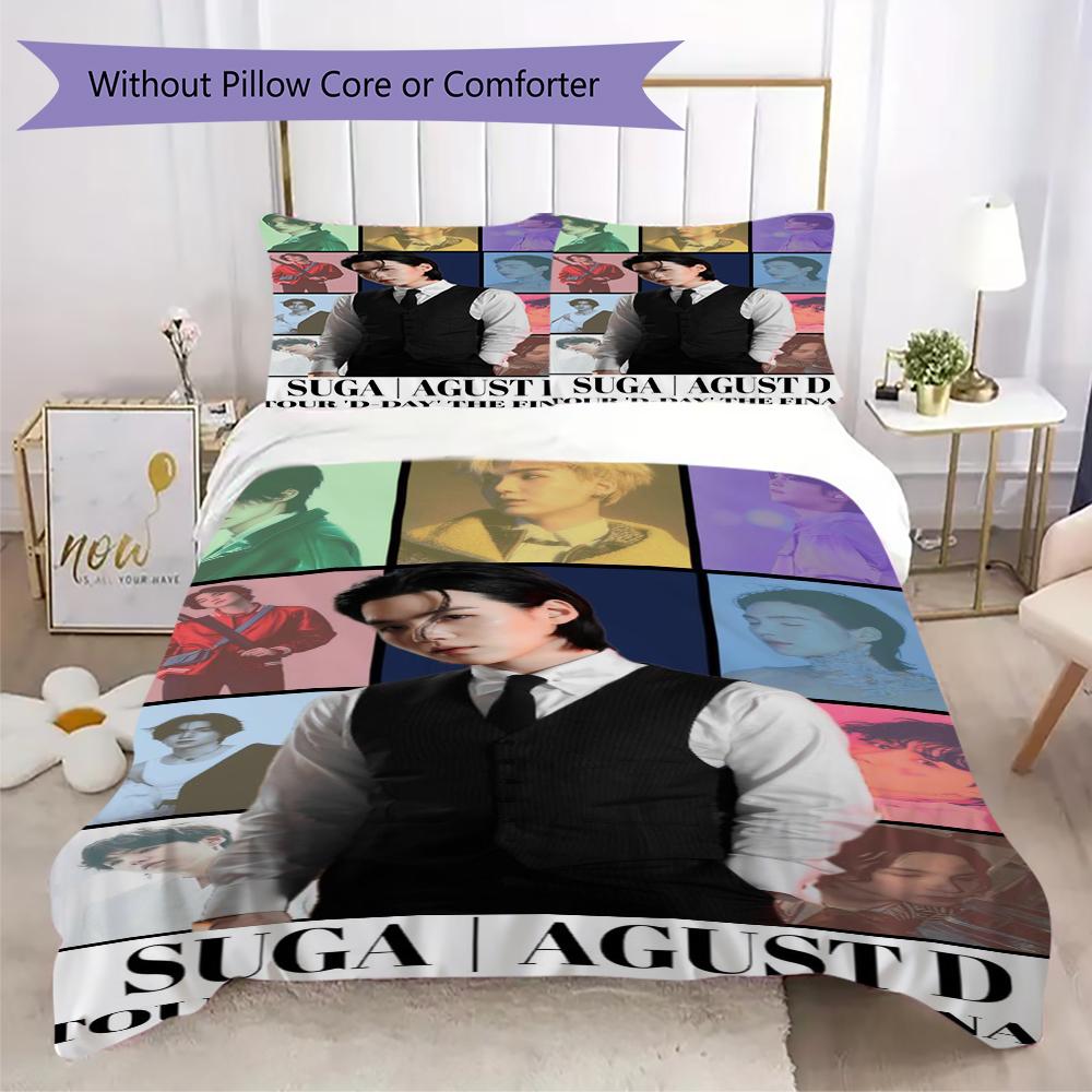 Suga Agust D Dday Tour Final Bedding Without Core 1 Duvet Cover 2 Pillowcase Without Core Christmas Birthday Gift Soft And Comfortable