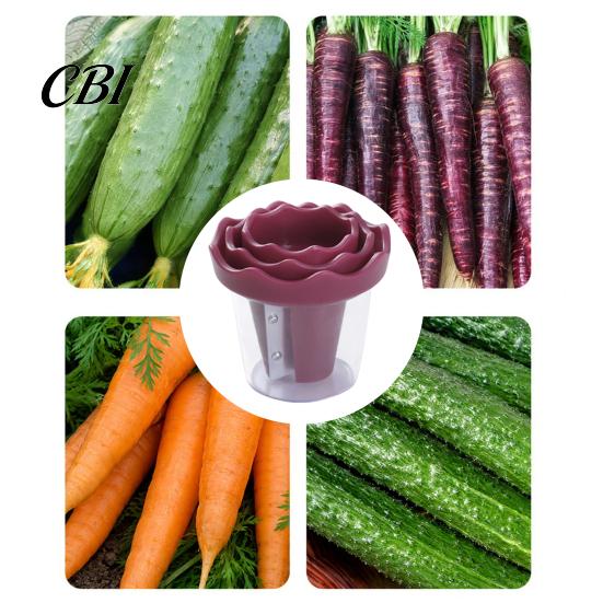 Vegetable Flower Curler Spiral Curler, Stainless Steel Blade Handheld Twister, Creative Cucumber Slicer Tool Rotatable Fruit Cutter for Carrots