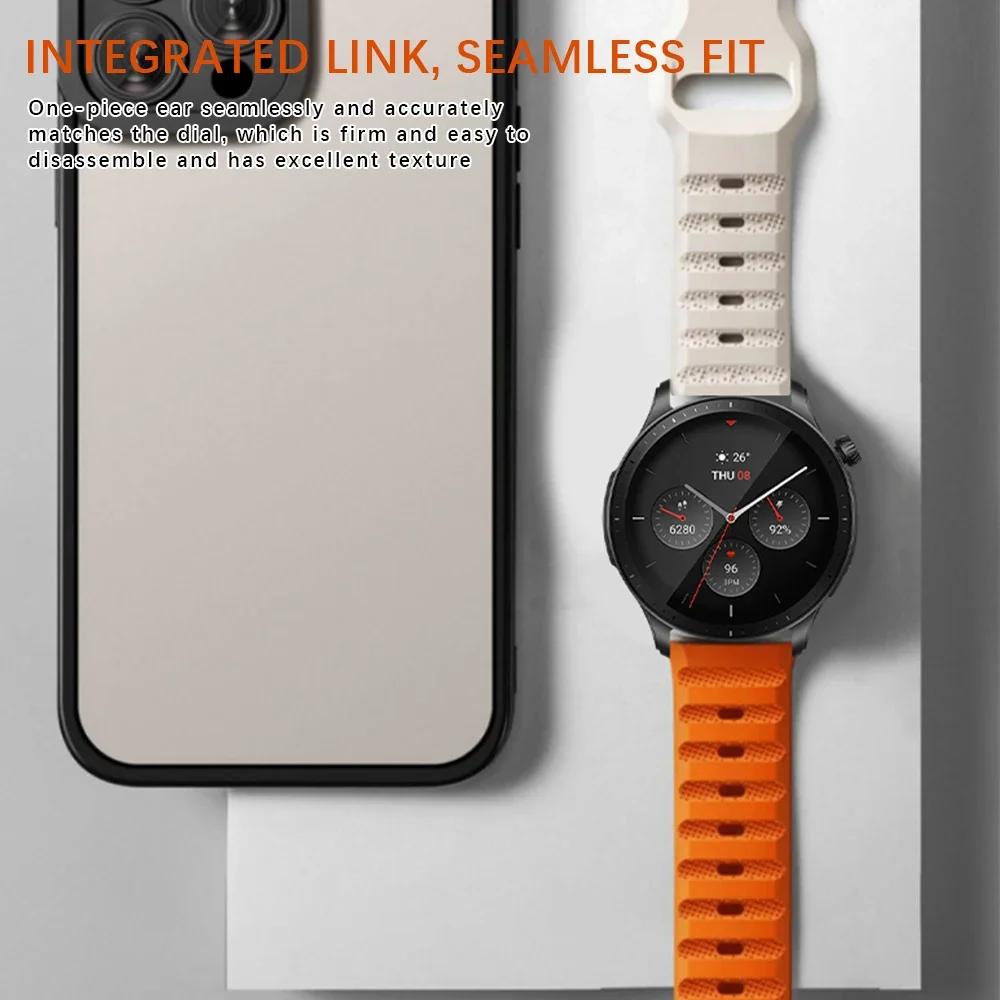 Силиконовый ремешок 20 мм 22 мм для Samsung Galaxy Watch 6 5/4 44 мм 40 мм Classic 46 мм 42 мм Спортивный ремешок Браслет для Galaxy Watch 5Pro 45