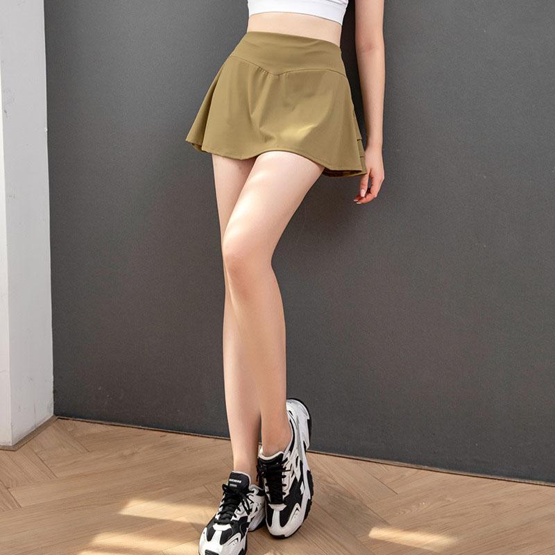 Женские спортивные теннисные юбки, юбка для фитнеса, шорты с высокой талией, спортивные шорты для бега, быстросохнущие спортивные шорты