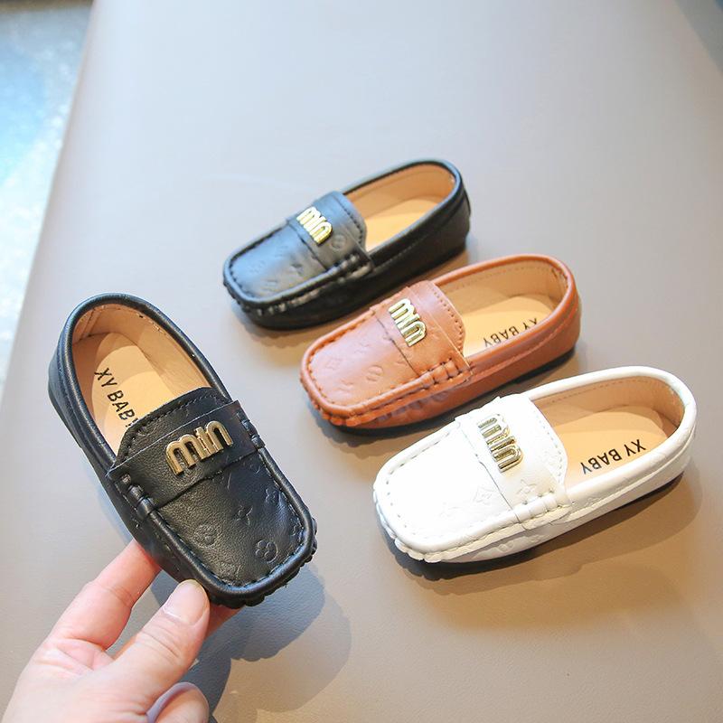 Детская универсальная обувь Doudou для мальчиков и девочек, весенняя детская обувь Tide Single, повседневная, мягкая подошва, одна педаль