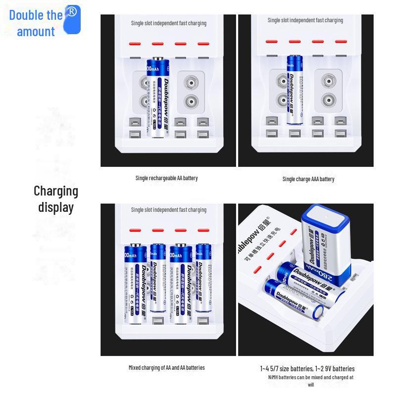 Набор перезаряжаемых батареек 9В и зарядного устройства для беспроводных микрофонов