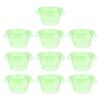 10 шт. Зеленые садовые колпаки, пластиковые круглые крышки для растений, многоразовые купола для увлажнения семян растений для дома