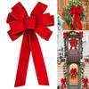 Festival Wreath Bowknot Decoration Christmas Bowknot Decoration Flocking Bowknot Charm for Festival Environment