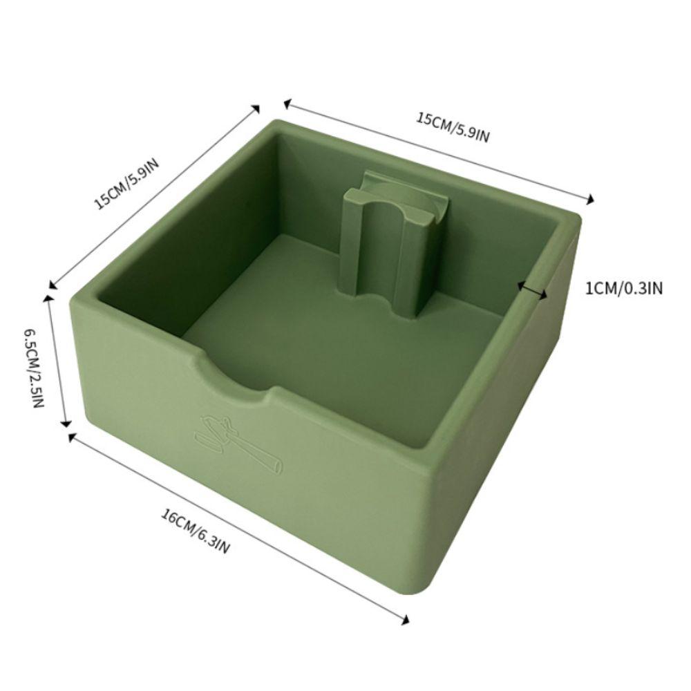 Silicone Espresso Knock Box Non-Slip Base Coffee Puck Box Coffee Grounds Bin  Espresso Accessories
