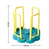 Kitchen Storage Organizer Pot Lid Rack Adjustable Dish Drying Rack Bowl Holder Drainer Plastic Plate Cups Stand Display Holder