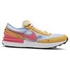 Nike Waffle One Шнуровка Нескользящие Амортизирующие Низкие Повседневные Кроссовки для Детей Оранжевый Белый DC0481-700