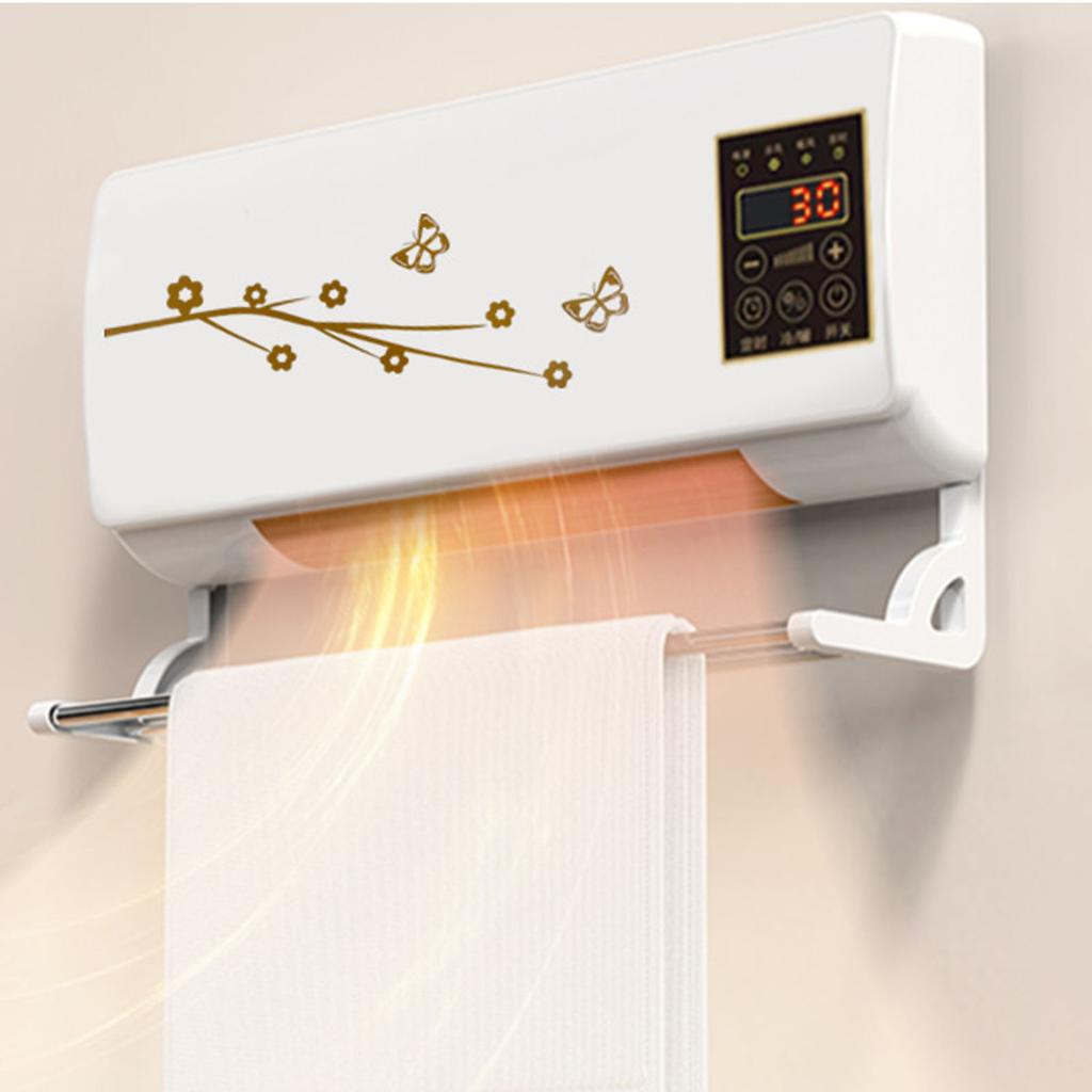 Настенный обогреватель Нагрев PTC Естественный ветер Горячий ветер Пульт дистанционного управления Дом Настенный электрический обогреватель