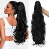 Claw Ponytail Synthetic Long Wavy Ponytail Wig Extensions Drawstring Ponytail High Temperature Fiber For Women Cosplay Party Wear