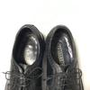 80s 90s Vintage Florsheim Goodyear Handmade Size 8 3E 26.0cm Long Wingtip Black(USED)