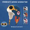Children'S Aviator Hat, Warm, Windproof, And Ear-Protecting For Winter Outdoor Activities,Lined With Fleece For Extra Warmth.