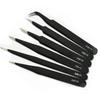 Fine Anti-Static Tweezer Set: Straight & Bent Tips for Electronic Repair