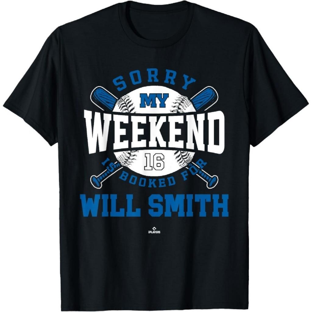 Футболка Will Smith Los Angeles Baseball MLBPA, забронирована на выходные