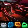 1-5M Neon String  Strip Atmosphere EL Wire  LED Light  Car Interior  Decor Lamp Flexible Neon Light    USB Drive USB