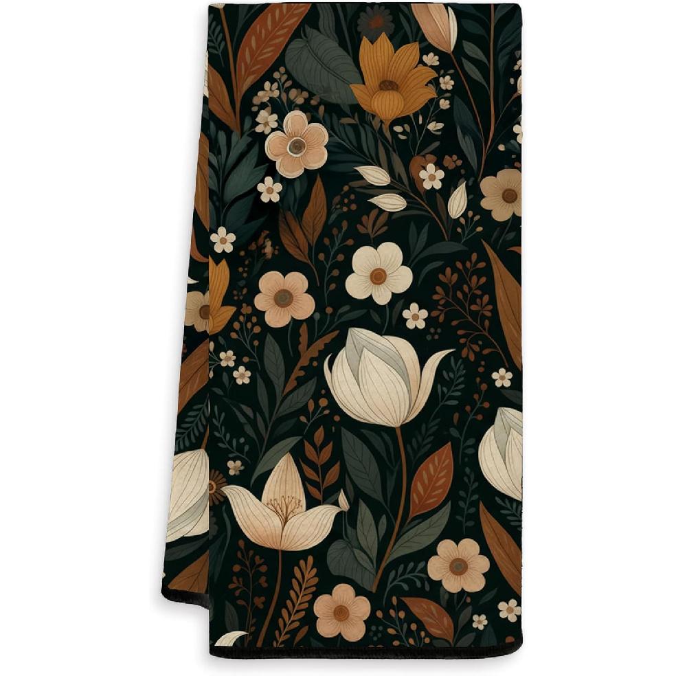 Vintage Floral Christian Kitchen Towels, Christian Gifts for Women, pirational Wildflower Bible Verse Decorative Hand Towels for Bathroom, Religious