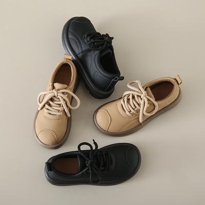 Love single shoes женские 2024 осень новые ретро туфли с круглым носком маленькие кожаные туфли повседневные не уставшие ноги на шнуровке плоские туфли женские