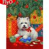 5D DIY алмазная живопись собака полная квадратная дрель Новое поступление Алмазная вышивка животных мозаика горный хрусталь комплект Рождественский подарок