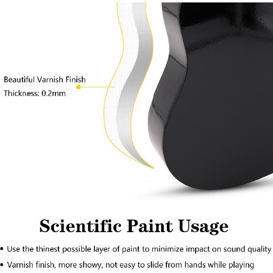21-дюймовое сопрано укулеле из липы, акустическая мини-гитара для начинающих, с чехлом, ремнем, тюнером, медиаторами, струнами, базовым учебником
