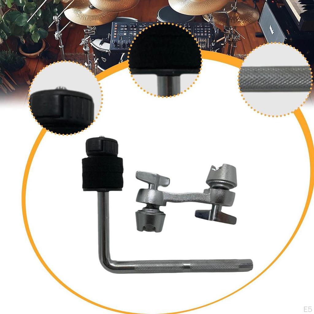 Удлинитель тарелки Крепление зажима для рычага Аксессуары для высокопроизводительных барабанов L-образный стержень Регулировка