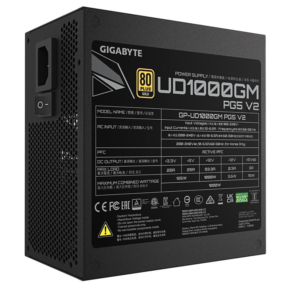 Gigabyte Ud1000Gm Pg5 V.2 1000W 80 Gold Power Supply