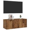 VidaXL Wall-Mounted TV Cabinet Old Wood 80x30x30 Cm Engineered Wood, TV Stand, Media Cabinet, TV Console, HiFi Furniture, Center 856016
