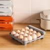 Egg Storage Box Double Layers Transparent Visible 32 Grids Large Capacity Food Grade Pull Out Drawer Type Stable Stackable Fridge Egg Container