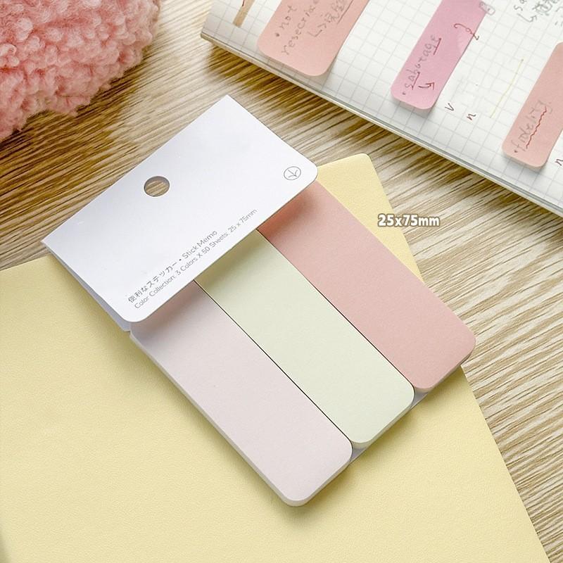 50-100 листов Simple Sticky Note Solid Color Mini Notepad Creative Study Memo Pad для детей Lovely Candlestick Index Note
