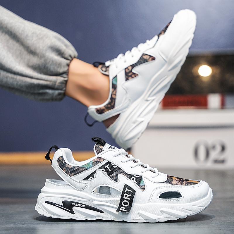 Модные новые скейтбордные мужские туфли летние кроссовки кожаные повседневные модные для активного отдыха беговые спортивные походы теннисные платформенные дизайнерские роскошные