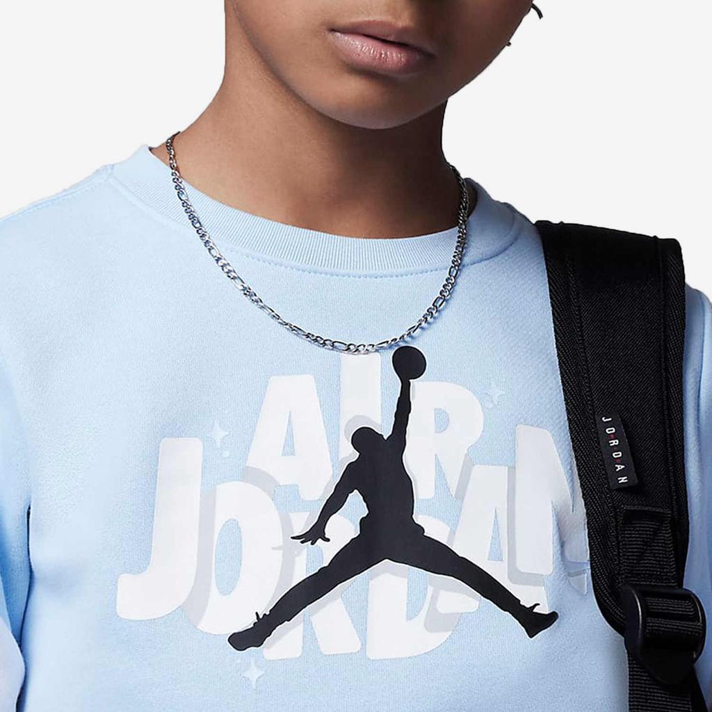 Jordan Fashion Brand Logo Solid Color Casual Sports Suit Kids Suit Blue FB9355-411