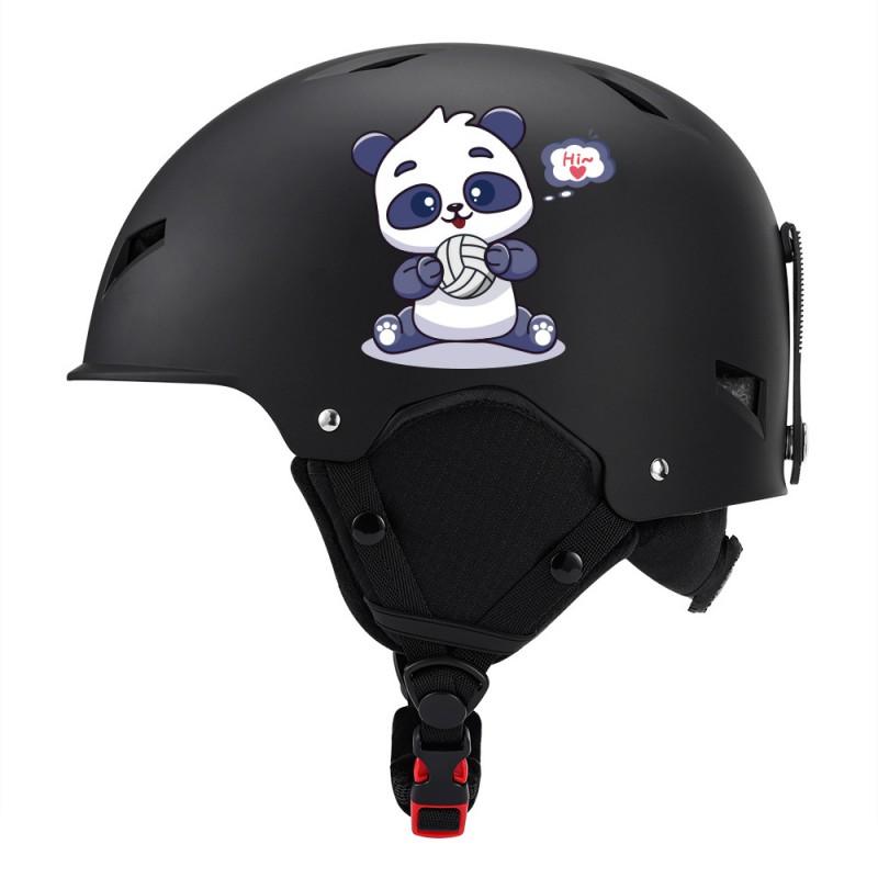 Kids Ski Helmet With Cartoon Safety Head Protection Winter Warm Half Children Ages 3-12