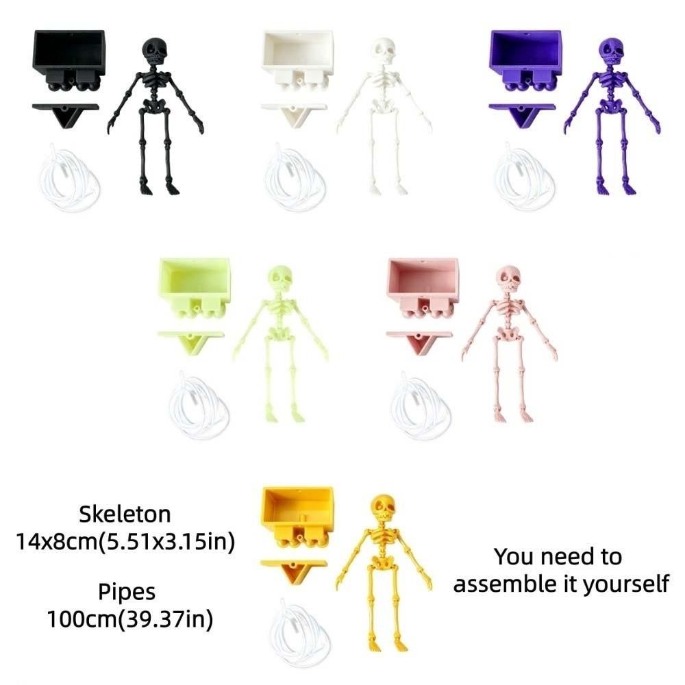 Plastic Dancing Skeleton Aquarium Ornament Movable Oxygen Skeleton Aquariums Enthusiasts