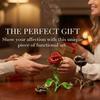 Handcrafted Metal Rose Burner Sturdy Aromatherapy Burner Rose Ornament Incense Holder  Dining Room