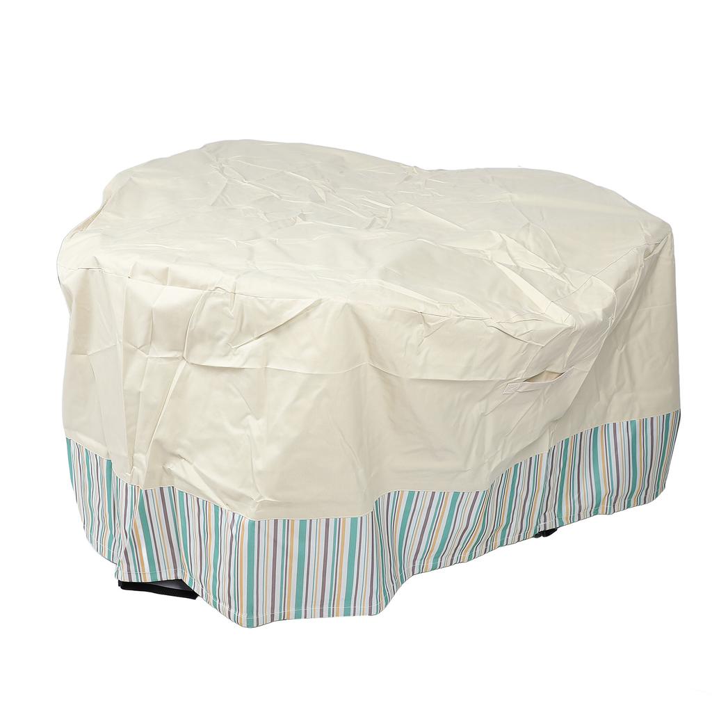 Outdoor Table Chair Cover Round Waterproof Dustproof UV Guard 600D Oxford Fabric Patio Furniture