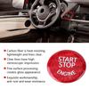 Carbon Fiber Engine Stop Switch Button Cover Sticker for BMW E Underpan Car