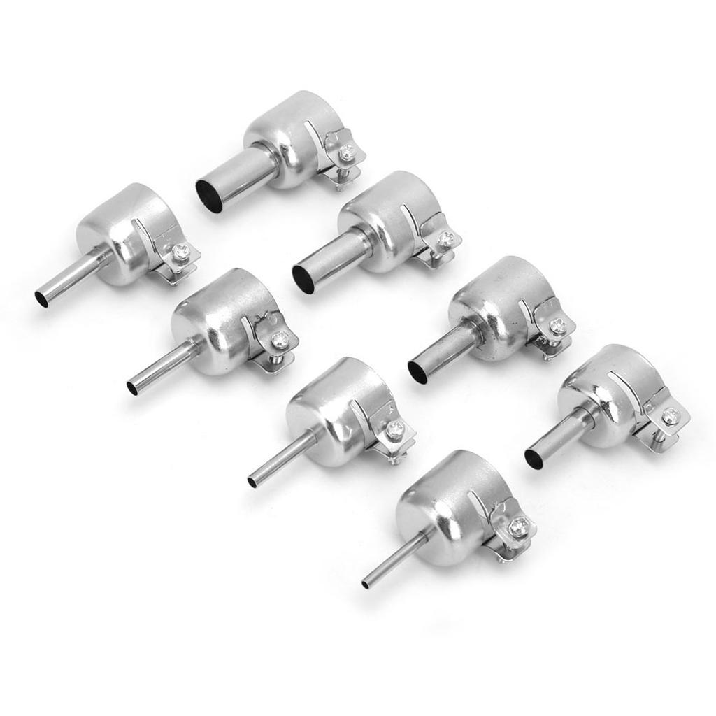 8 Pcs Stainless Steel Hot Air Gun Nozzle Heat Resisting Nozzle for 850 Heat Gun 3~12mm