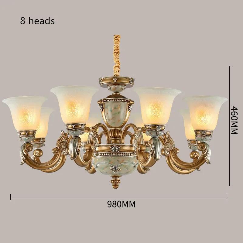 Европейский стиль ретро люстры лампы роскошная вилла гостиная ресторан главная спальня отель торговый центр клубный дом свет