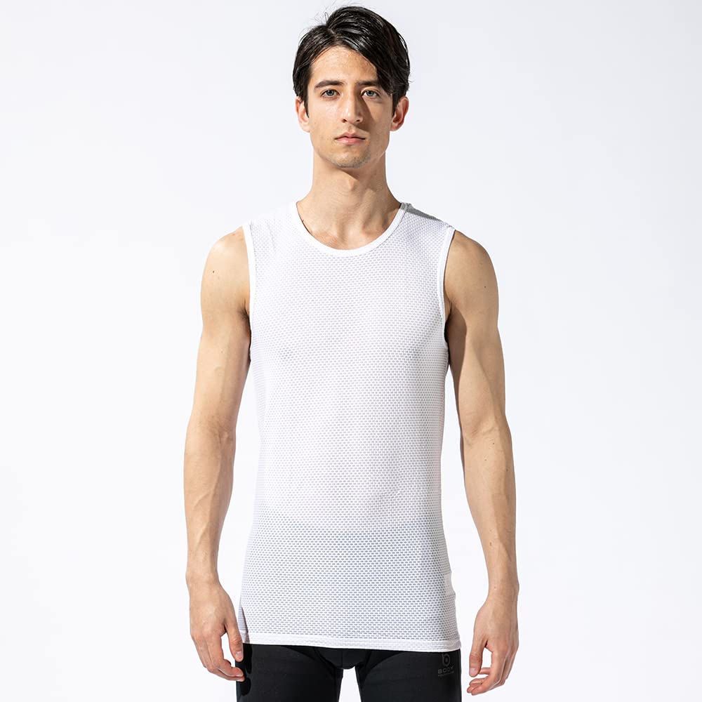 Otafuku Glove All Season Crew 3D First Layer Quick 3L нижнего белья, без рукавов, с шейным воротником, [впитывает пот, сушит, дезодорирует, сетка, компрессионное, для мужчин]