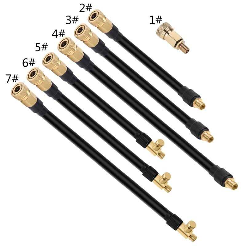 Шланг для накачивания шин Адаптер для накачивания шин Удлинительная трубка для накачивания шин Фиксирующий воздушный патрон