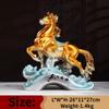 Немедленный успех Zhaocai Богатство Привлечение Лошади Украшения Главная Гостиная Фойе Офис Винный Шкаф Декор Подарок Открытие Компании