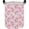 Girls Laundry Hamper Basket, Pink Bowknots