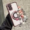 Shockproof Plating Bracelet Magnetic Bracket Phone Holder Case for Moto G86 G56 G24 G14 G34 G04 G84 G54 E14 G53 G05 E15 Cover