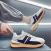 Мужские повседневные сетчатые дышащие туфли, черные, белые, на толстой платформе, спортивные кроссовки для скейтбординга, мужские теннисные кроссовки, дорожные лоферы 44