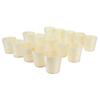 15Pcs Disposable Tasting Cup Wooden Decorated Lightweight Dessert Cup for Home Bars Restaurants