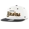 Casquette Snapback 47 Brand - CROSSTOWN Boston Bruins Offwhite