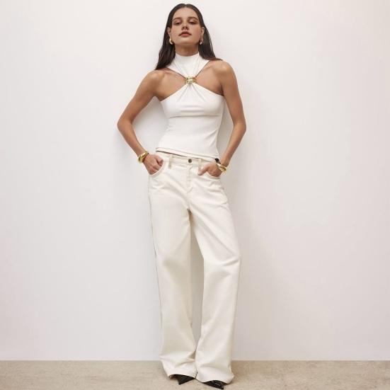 Женские топы с высоким воротником и рукавами, однотонные, эластичные, облегающие